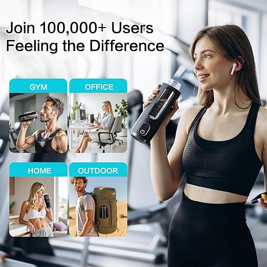 2026 New Upgrade Hydrogen Water Bottle, Up to 5000+ PPB, 8.5 oz Food-Grade PC Hydro Water Machine, SPE/PEM Technology, Portable Hydration System, Health Care Gifts for Husband, Wife, Family, Friends