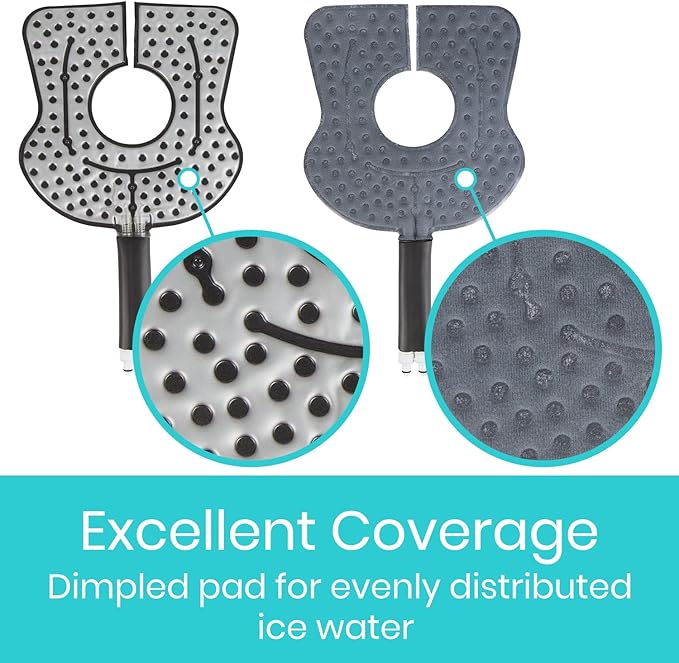 Vive Cold Therapy Machine Replacement Pads for Knee - Flexible Ergonomic Reusable Padding for Ice Cold Therapy - Pain Relief System - Knee Adjustable Device Accessory to Reduce Swelling (Pads Only)
