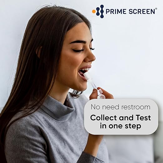 Prime Screen [1 Pack] 6 Panel Oral Saliva Drug Test Kit, Employment and Insurance Testing (AMP, COC, MET, OPI, PCP, THC) - ODOA-166
