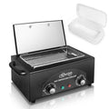 High Temperature Metal Tool Cleaning Box, 2L Dry Heat Cabinet Beauty Hair Nail Metal Tool Cleaning for Manicure Pedicure Barber, with 0-60 Min Timer & 50-220℃ Temp Settings, Plastic Sterilization Tray