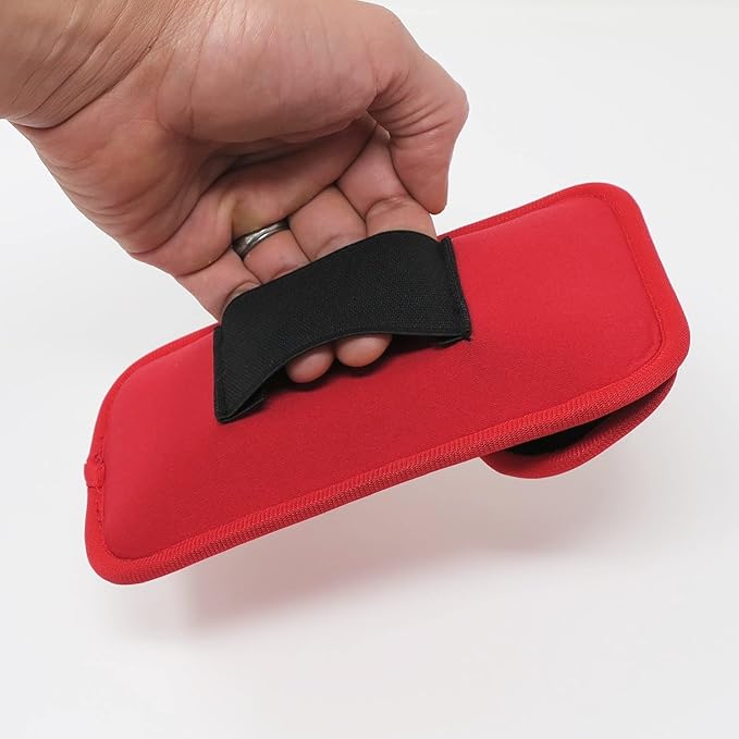 RadiArmor EMF Blocking Cell Phone Sleeve - EMF Blocking Pouch That Fits Most Cell Phones - Updated Version (Red, Large)