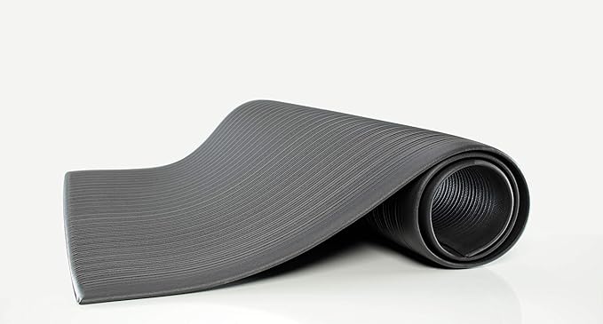 Guardian Floor Protection 24031202 Air Step Anti-Fatigue Floor Mat, Vinyl, Black, Reduces fatigue and discomfort, 3' Length, 12' Width