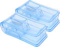 Pill Cutter, Splitter, Organizer for Pills/Supplement/Medication 2 Pcs (Blue)