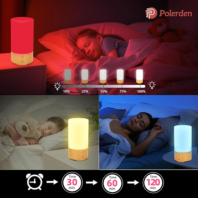 670nm Red Light Therapy Sleep Device,10,000 Lux Sun Lamp, Sunlight Lamp, Dual Function Sleep Aid and Red Night Light Lamp For Support Deep Relaxation and Improve Sleeping for Adult & Kid Bedroom, Gift