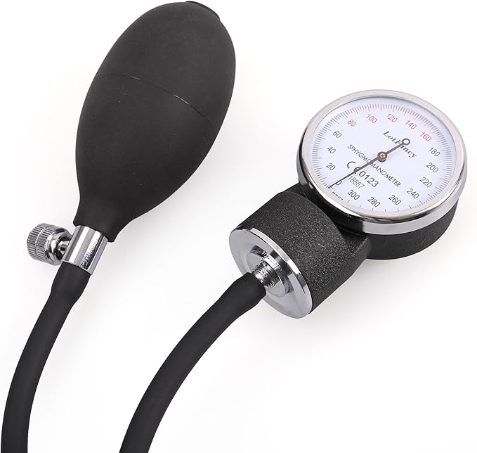 LotFancy Pediatric Blood Pressure Cuff Manual, Child Professional BP Cuff 7.2"-10.5", Children Aneroid Sphygmomanometer Small Cuff with Portable Carring Case and Zero Calibration