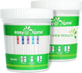 Easy@Home Drug Test Cup for AMP, COC, MET, OPI, THC, 2 Pack Multidrug Urine Screening, Result in 5 Min, with Specimen Validity Strip #ECDOA-254