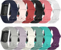 Compatible with Fitbit Charge 5 Bands Women&Men, Replacement Soft Silicone Watch Straps Soft Wristband for Fibit Charge 5 Advanced Fitness & Health Tracker