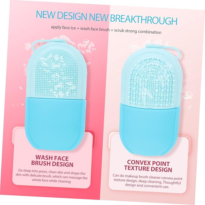 Baluue Ice Cube Roller Facial Ice Roller Massaging Ice Holder for Face and Eye Reusable Skin Roller