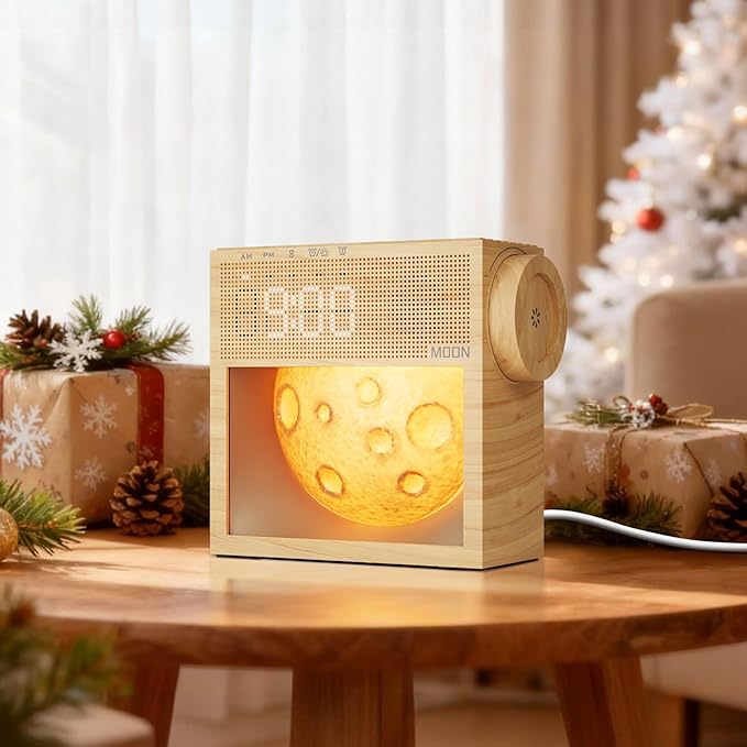 Sound Machine Alarm Clock with Sunrise Gentle Wake-Up Light, White Noise Machine with 20 Soothing Sounds for Sleeping, Dual Alarms, Snooze, Timer, Dimm Night Light for Bedroom, Sleep Gifts for Women