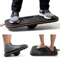 Balance Board For Standing desk, 2-in-1 Dual-Sided Balance Stability Trainer & Anti-Fatigue Standing Mat,Calf Stretcher,Exercise Balance,For Home,Gym,Office