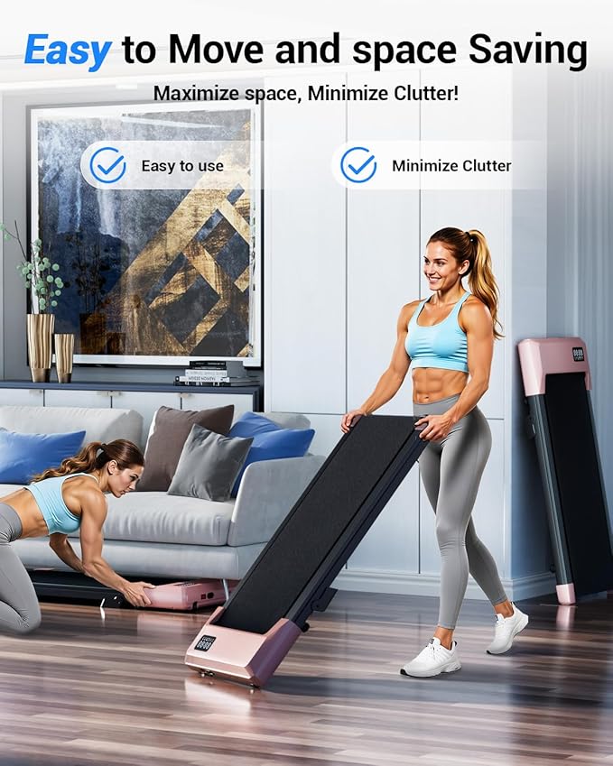 Superun Walking Pad with 6% Incline, Under Desk Treadmill for Home Office, 3 in 1 Portable Walking pad Treadmill with Remote Control and LED Display, 2.5HP Quiet Mini Treadmills, 300 lbs Capacity