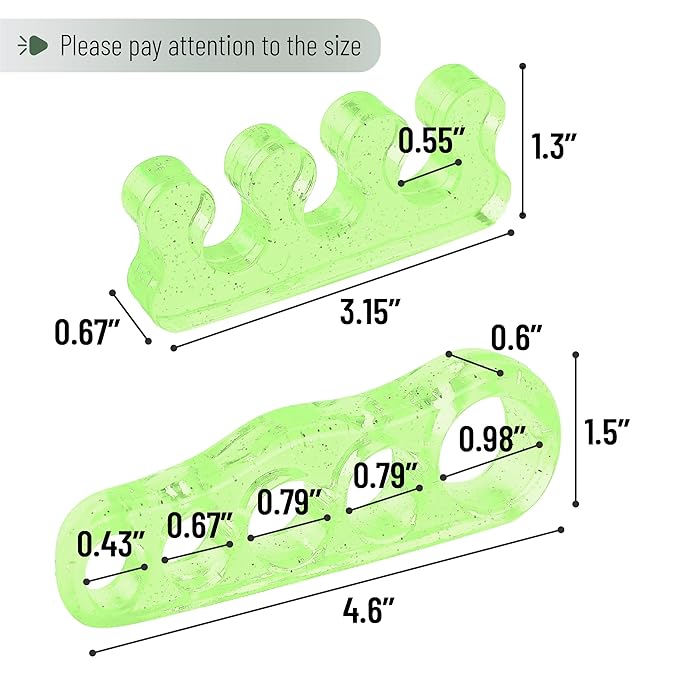 Dr. JK- ToePal Gel Toe Separator, 2 Pairs, Toe Spacers, Bunion Corrector
