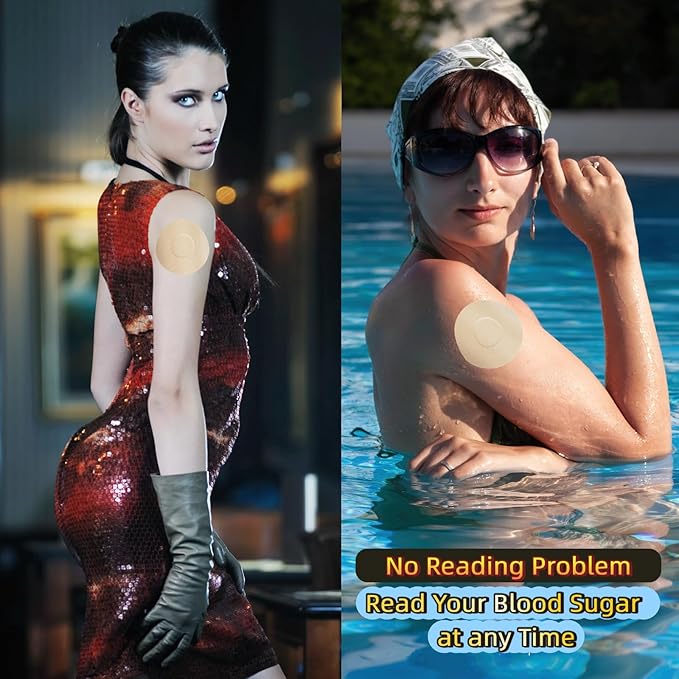 30 Pack Adhesive Patches Pre-Cut for Dexcom G7 Stelo CGM – Sweatproof Cover for Continuous Glucose Monitor Sensor Stays Secure for 10-15 Days CGM Sensor Patches Non-Glue Central Full Coverage Patch