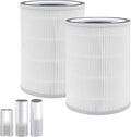 2 Pack KILO H13 True HEPA Filter Compatible with Afloia KILO, KILOPLUS, KILOPRO, MIRO,MIRO PRO and MORENTO MR-Kilo, Kalo Air Pur ifier, 360° 4-Stage Filtration（white）