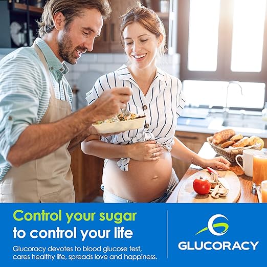 Glucoracy G-425-2 Blood Glucose Test Strips, 100 Counts Test Strips for Diabetes, Only for Glucoracy G-425-2 Meter Kit