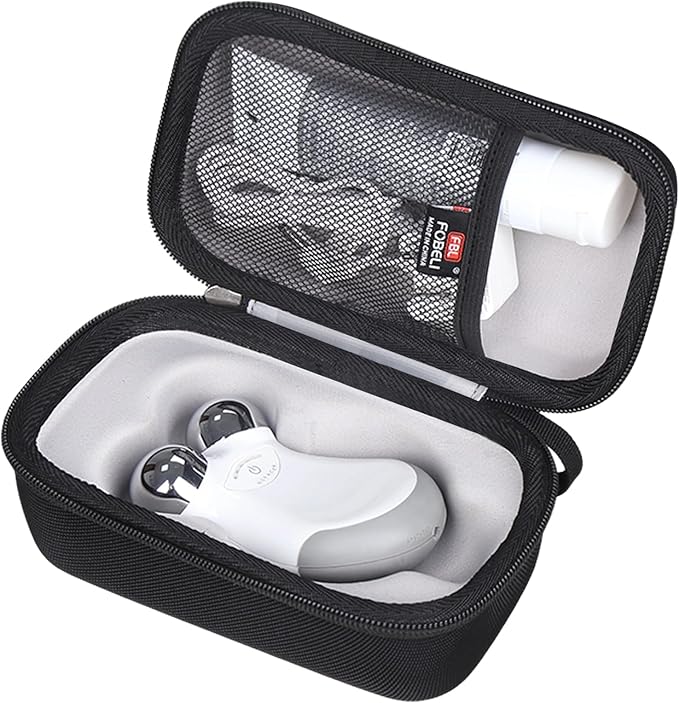 FBLFOBELI Hard Travel Case for NuFACE MINI+ Starter Kit, Hunvva EP-300 Mini Microcurrent Facial Device (Case Only) (Black)