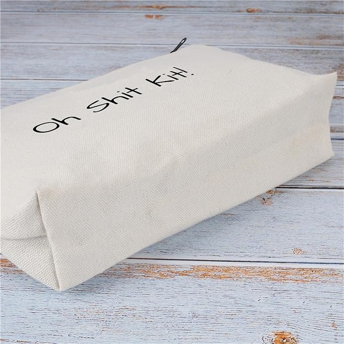 Oh Shit Kit Bag, Pill Bag Funny Travel Pouch Accessories Pouch, Makeup Cosmetic Bags Charger Storage Small Gift for Her (Style B)