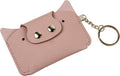 Birth Control Pill Case/Wallet PU Leather Medicine Holder Cute with Keychain(Pink)