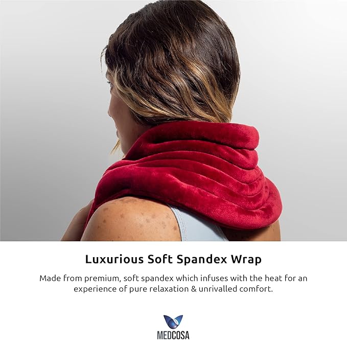 Medcosa Heated Lower Back Pack | Flexible Comfort Heating Pad | Long Lasting Heated Pain Relief | A Wrap That Turns Up The Heat