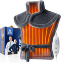 BOB AND BRAD Heating Pad for Back Pain Relief, FSA Edge-Weighted Electric Heat Pad for Neck HSA Eligible, Shoulders &Full Body Relief, Fast Heating, ETL Certified, Gift for Women Men Family 24"x34"