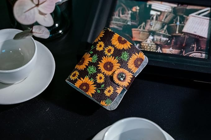 Hennaja Pill Organizer,Pill Pouches Clear Plastic Pill Bags Self Sealing Travel Medicine Organizer Storage (1-Sunflower, 1 Pack)
