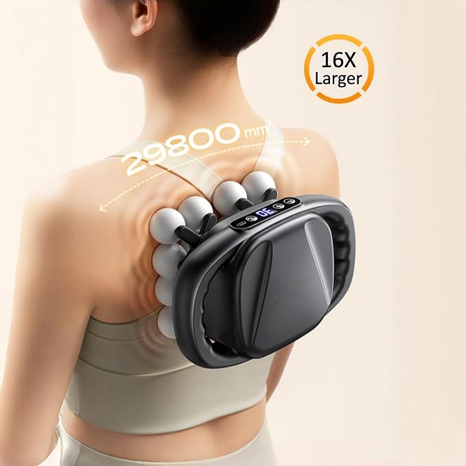 Mini 16 Head Massage Gun Set, Mini 16-Drive 8-Head Massage Gun Deep Tissue with 30 Levels & 3 Modes for Thighs, Arms, Waist, Back