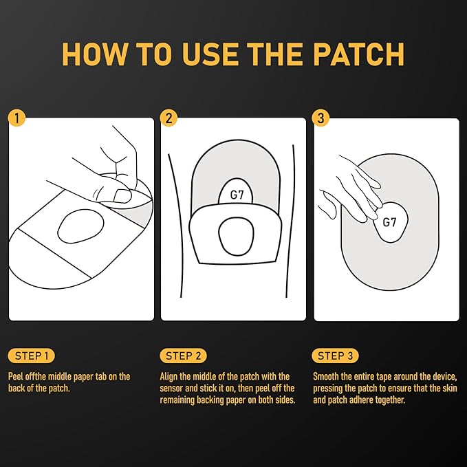 30Pcs Dexcom G7 Adhesive Patches 100% Waterproof, Hypoallergenic Pre-Cut CGM Sensor Patches, Breathable Glucose Monitor Patch, 10+ Days Long Stay, Sensor is Not Included (Tan)