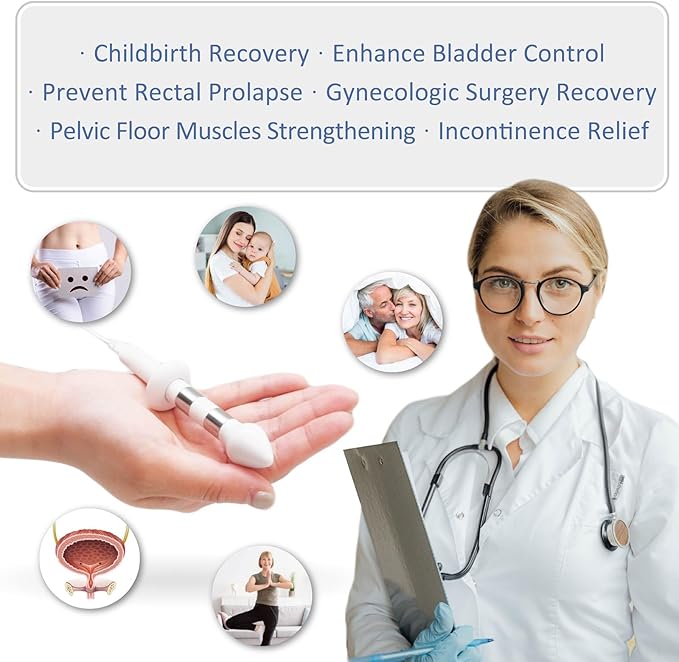 iStim PR-13 Probe for Kegel Exercise, Pelvic Floor Electrical Muscle Stimulation, Incontinence - Compatible with Incontinence EMS Machine