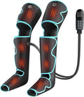 SLOTHMORE Leg Massager with Heat and Air Compression, Foot Calf & Thigh Massage for Circulation and Pain Relief, Sequential Compression Device for Swollen Legs, 3 Intensities 6 Modes