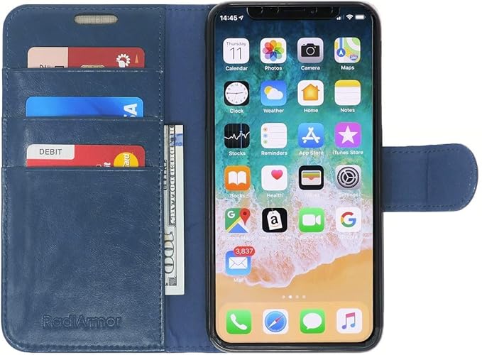 RadiArmor RF Blocking Case – Compatible with iPhone 16 Pro Max - Wallet Case with Lab-Tested RF Shielding Technology – Over 91% User Reduction (Teal, iPhone 16 Pro Max)