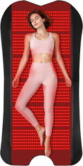 Red Light Therapy for Body, 76.8''x 39.4'' Eligible Red Light Therapy Pad, Dual Chip Grade 1260 LEDs 660nm & 850nm Light Therapy Mat with Timer Remote Control