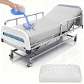 1 Pack Hospital Bed Sheet Set,Hospital Bed Sheets for Home Use & Hospital Care Beds,Waterproof Fitted Sheets with Elastic All Around,Reusable and Machine Washable,36" x 80" x 14" (White)