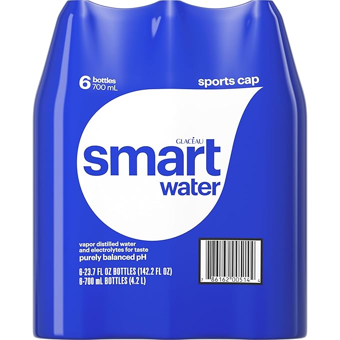 smartwater sport cap, 700mL, 6 Pack