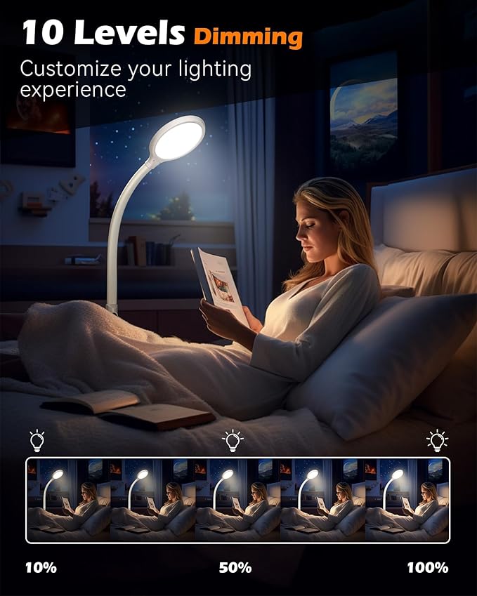 Aoife Light Therapy Lamp, 11000 Lux Sun Light Therapy Lamp, UV-Free Sunlight Lamp, 10 Brightness Levels, Full Spectrum Happy Therapy Lamp