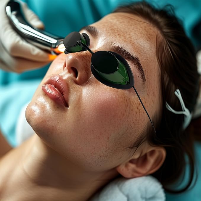 Red Light OPT/IPL LED UV Protective Glasses Laser Safety Goggles for Photon Beauty Red Light Therapy Eye Protection