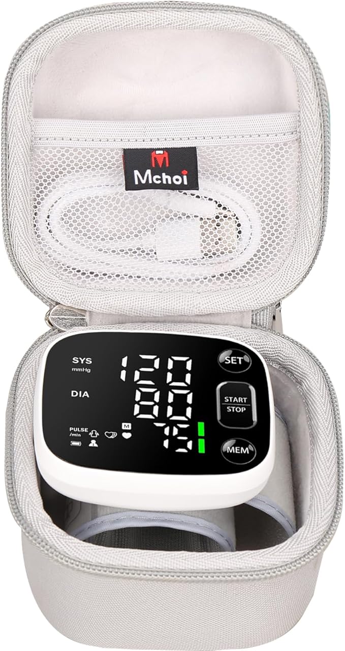 Mchoi Hard Case Suitable for Oklar/for Sejoy/for Medline/for MMIZOO Wrist Blood Pressure Cuff Monitor, Case Only