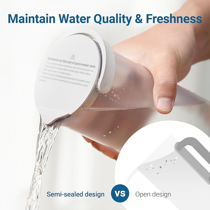 Maxblue MB-PWT Pure Water Tank, BPA Free, 34 OZ, Portable Pure Water Tank for WD-C1S and WD-C1H Countertop Reverse Osmosis System