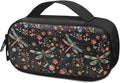 Colorful Dragonfly Floral Insulin Cooler Travel Bag Water & Stain Resistant Insulated Carrying Case to Store Insulin Pen, Needles and Diabetic Supplies, Easy to Use & Clean