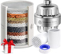 Shower envy 15-Stage Shower Filter – High-Pressure Filtered Shower Head with Vitamin C & E – Removes Impurities for Healthier Skin & Hair – Universal Fit for All Showers