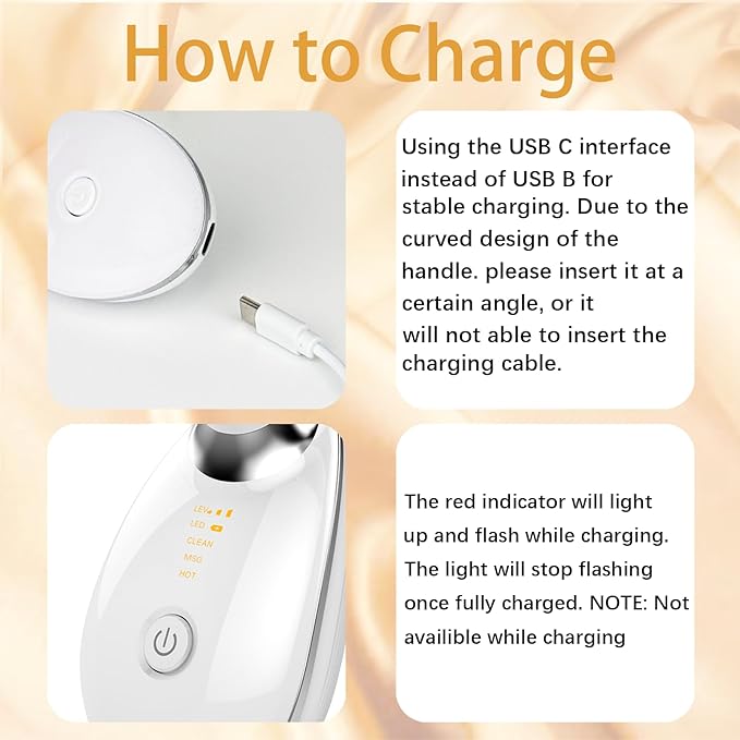 Neck Face Device, 3 in 1 Portable Face Sculpting Tool, Three Modes Facial Skin Care Tool, White