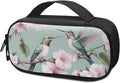 Hummingbird Floral Insulin Cooler Travel Case for Insulin Pen Durable Medical Cooler Bag Insulin Storage Bag for Diabetes and Other Diabetic Supplies for The Daily Life and Trip