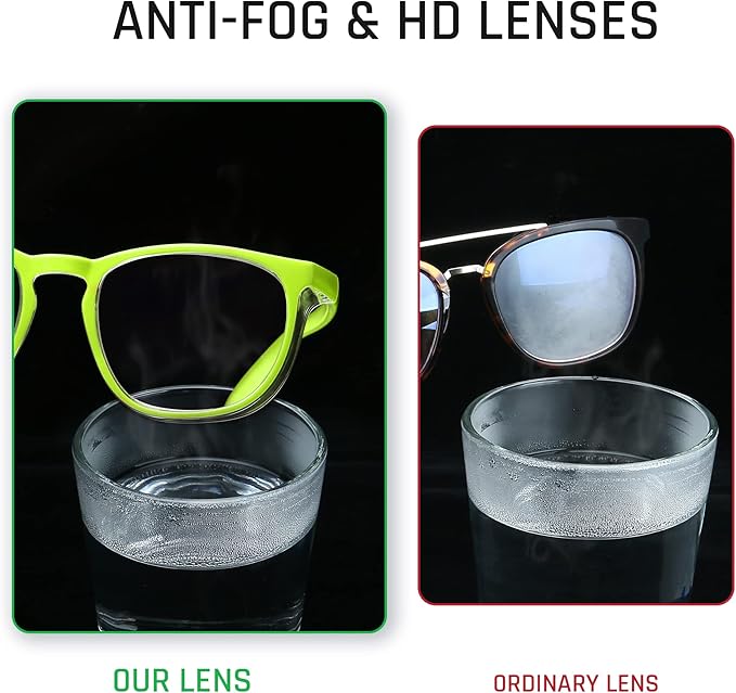 Stylish Safety Glasses, Clear Anti-Fog Anti-Scratch Protective Glasses For Men And Women