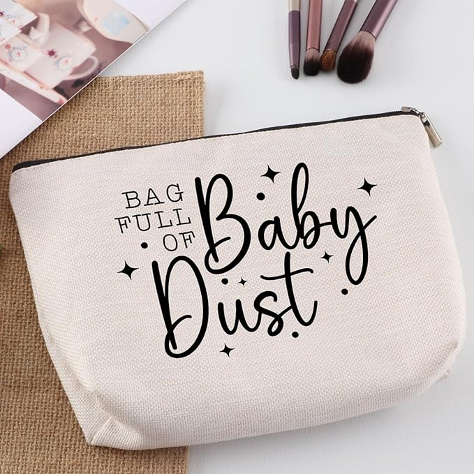 Baby Dust IVF Warrior Makeup Bag - IVF Medication Organizer - TTC & IUI Gifts