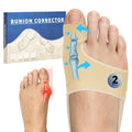 2 PCS Bunion Corrector for Women & Men - Big Toe Straightener with Splint & Pads,Breathable & Comfortable Big Toe Alignment Splint,Bunion Pain Relief Socks for Day/Night Support