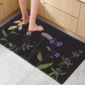Mirok Washable Anti Fatigue Mat for Cushioned Floor Mats,Colorful Floral Non-Skid Ergonomic Comfort Foam Rugs,Non Slip Kitchen Rug(Multi Flower,17"x29")