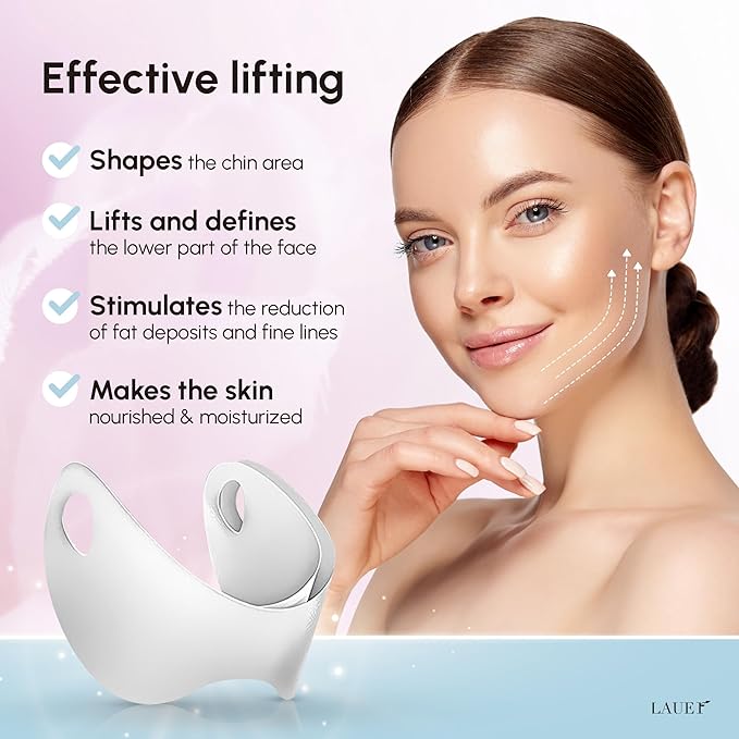 V Shaped Contouring Face Mask Line Shaping Lifting Belt Neck Reduction Jawline Lift Tape Enhancer Face Patch Firming Tightening Skin Chin Up Sculpting Collagen Mask Hyaluronic Acid Aloe Vera 10pcs