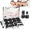 Hot Stones Massage Set, 20Pcs Basalt Hot Stones with Heater Kit, Massage Stones for Professional or Home spa, Relaxing, Healing, Pain Relief