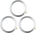 TENOC Universal Metal Ring Sticker for Magnetic Charger Compatible with iPhone/Samsung/Android All Cellphones, Magnetic Mount/Phone Holder Conversion Accessories, 3Pcs, Silver