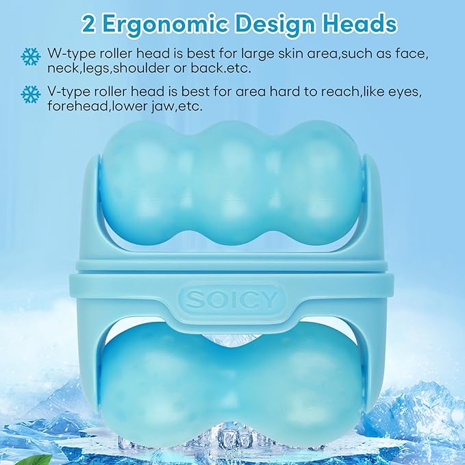 Ice Roller for Face,Eyes,Cooling to Tighten Brighten Complexion,Soothing Skin Care Tool,Massager Under Eye Puffiness,Gift for Women