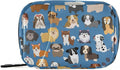 Naanle Cute Puppy Dog 7 Day Pill Case - Travel Organizer Bag With Zipper, Portable Weekly Compact Size for Vitamin Supplement Holder